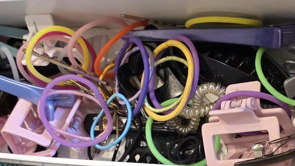 Step by Step Hair Accessory Drawer Organization
