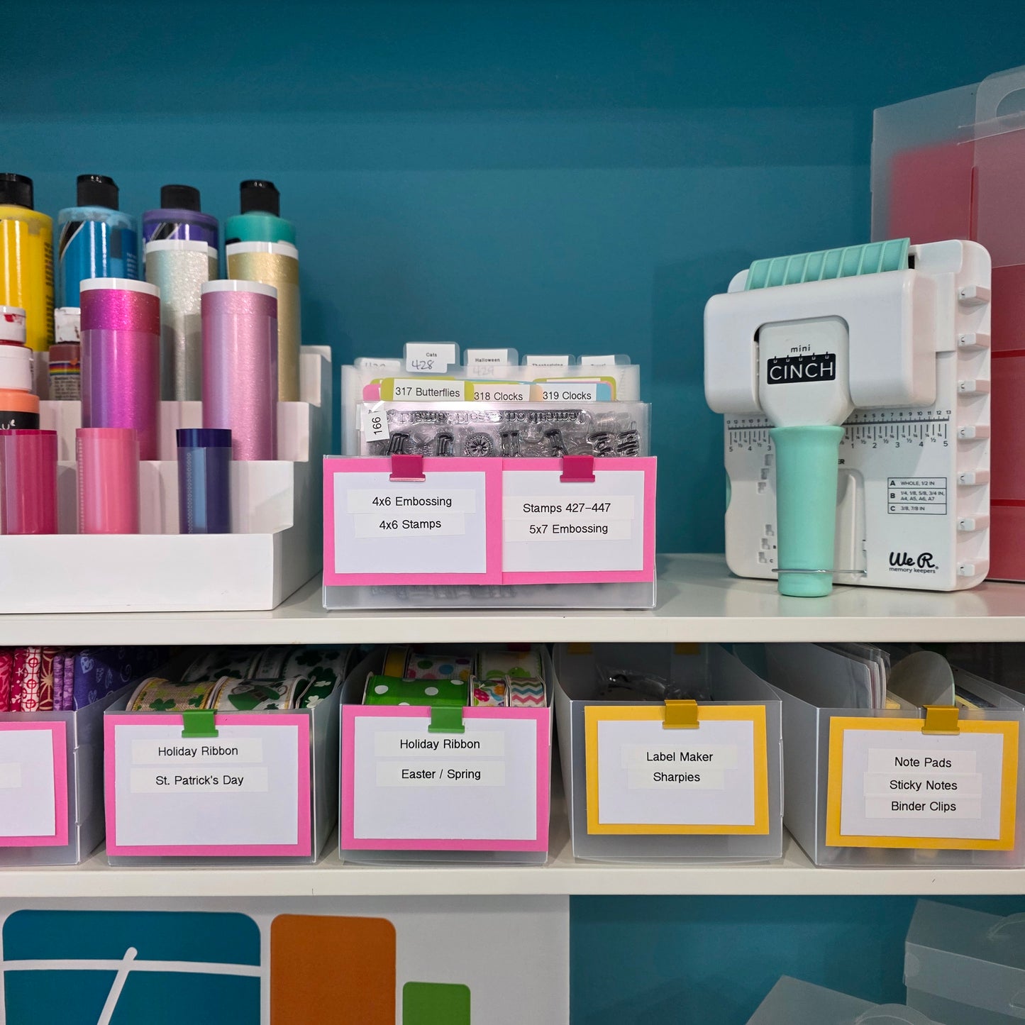 Perfect Pouch & Creative Connector Label Saver Bundle - Multi-Color Clips
