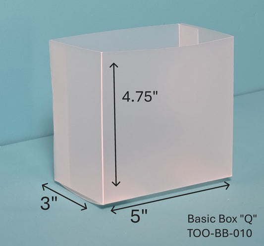 4.75"H Basic Box "Q" Set of 3