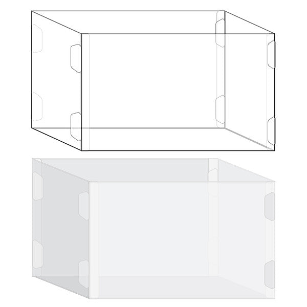 4"H Basic Box "C" Set of 3 - FEBRUARY
