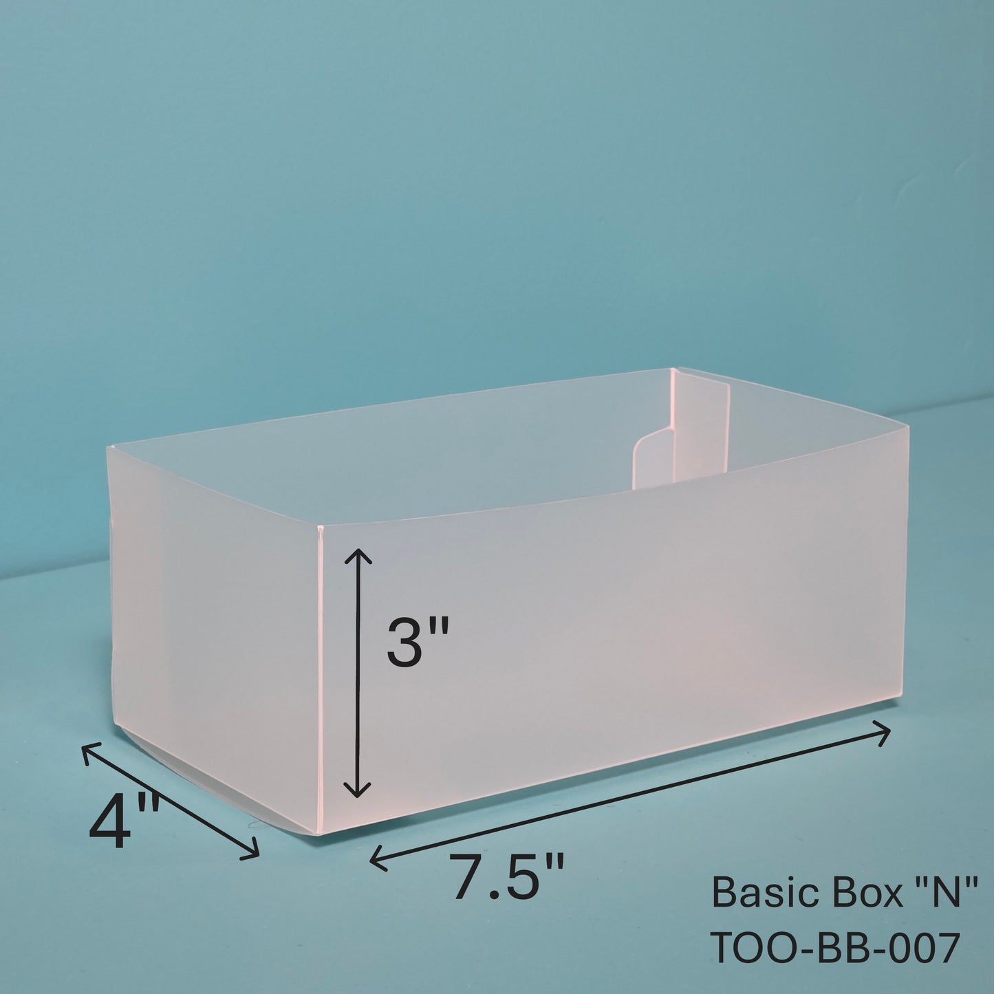 3"H Basic Box "N" Set of 3