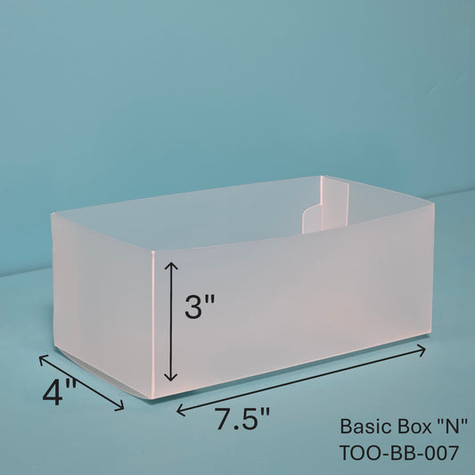 3"H Basic Box "N" Set of 3