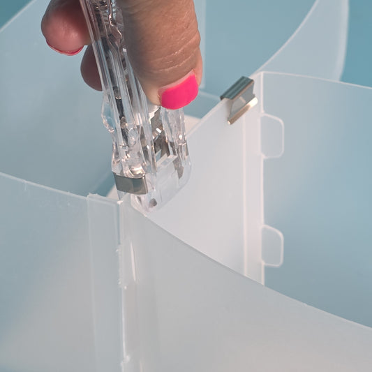 Connector Clips- Silver 50pc