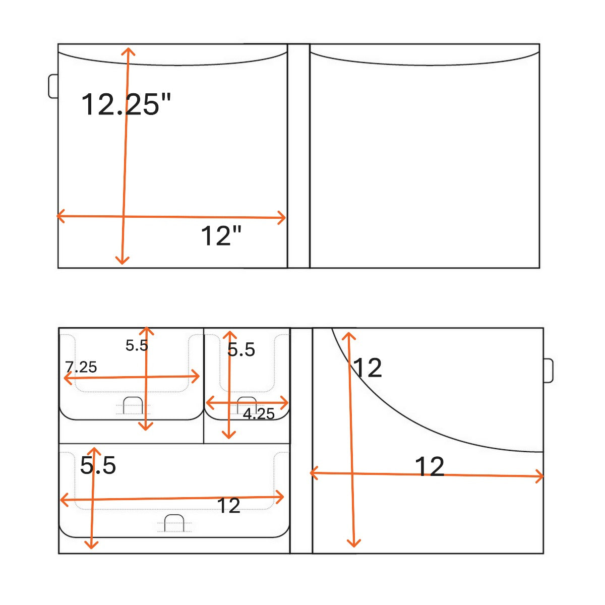 12x12 Fancy Folio