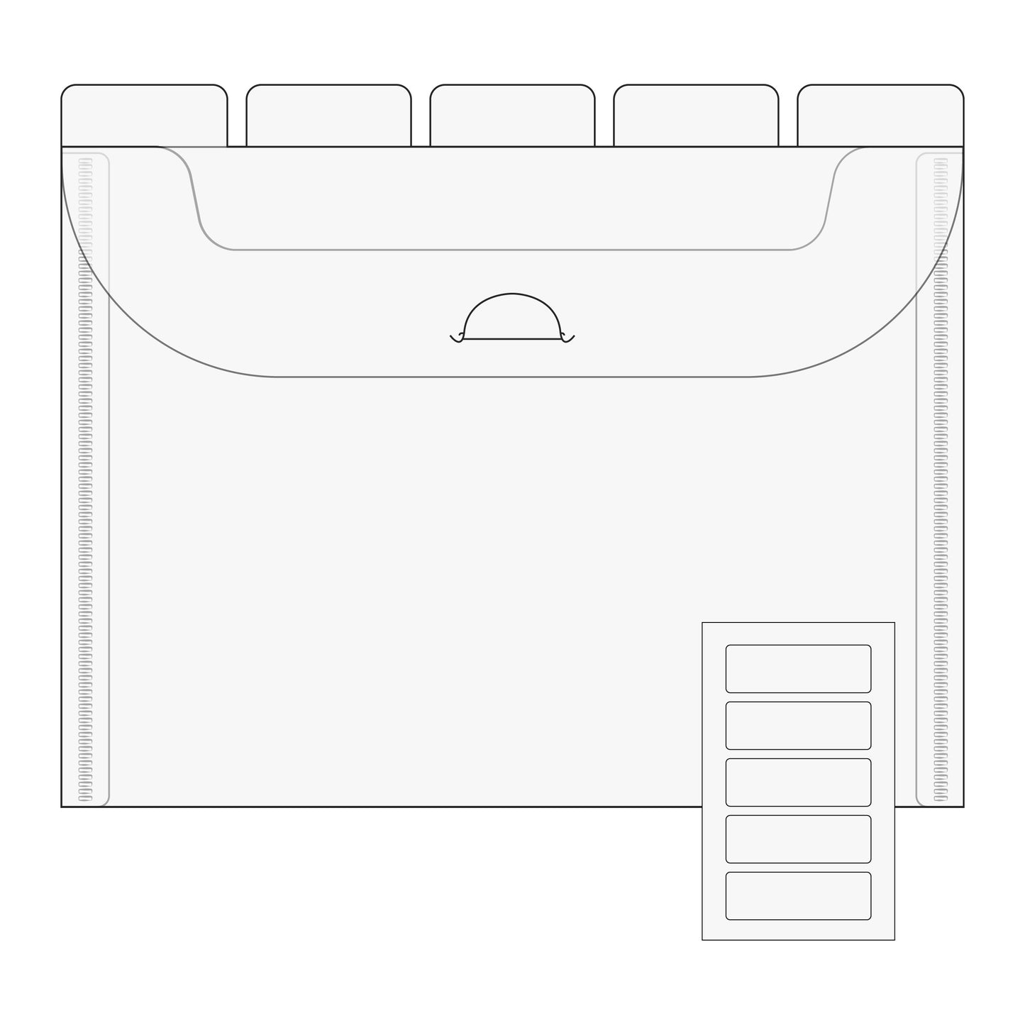 5X7 File Master Storage Box