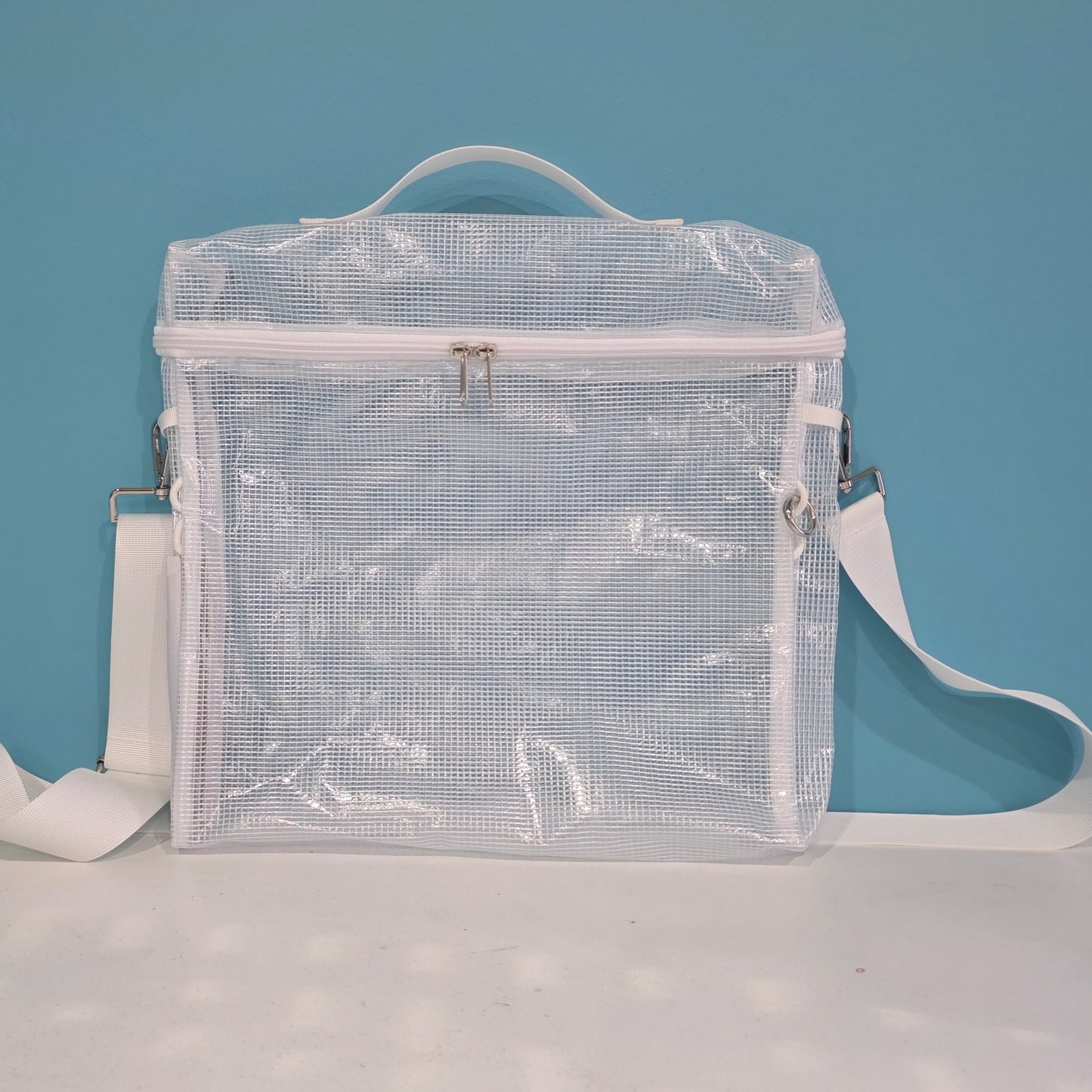 Big Base Pouch, Perfect Pouch empty with shoulder strap. Totally-Tiffany TOO perfect pouch collection.