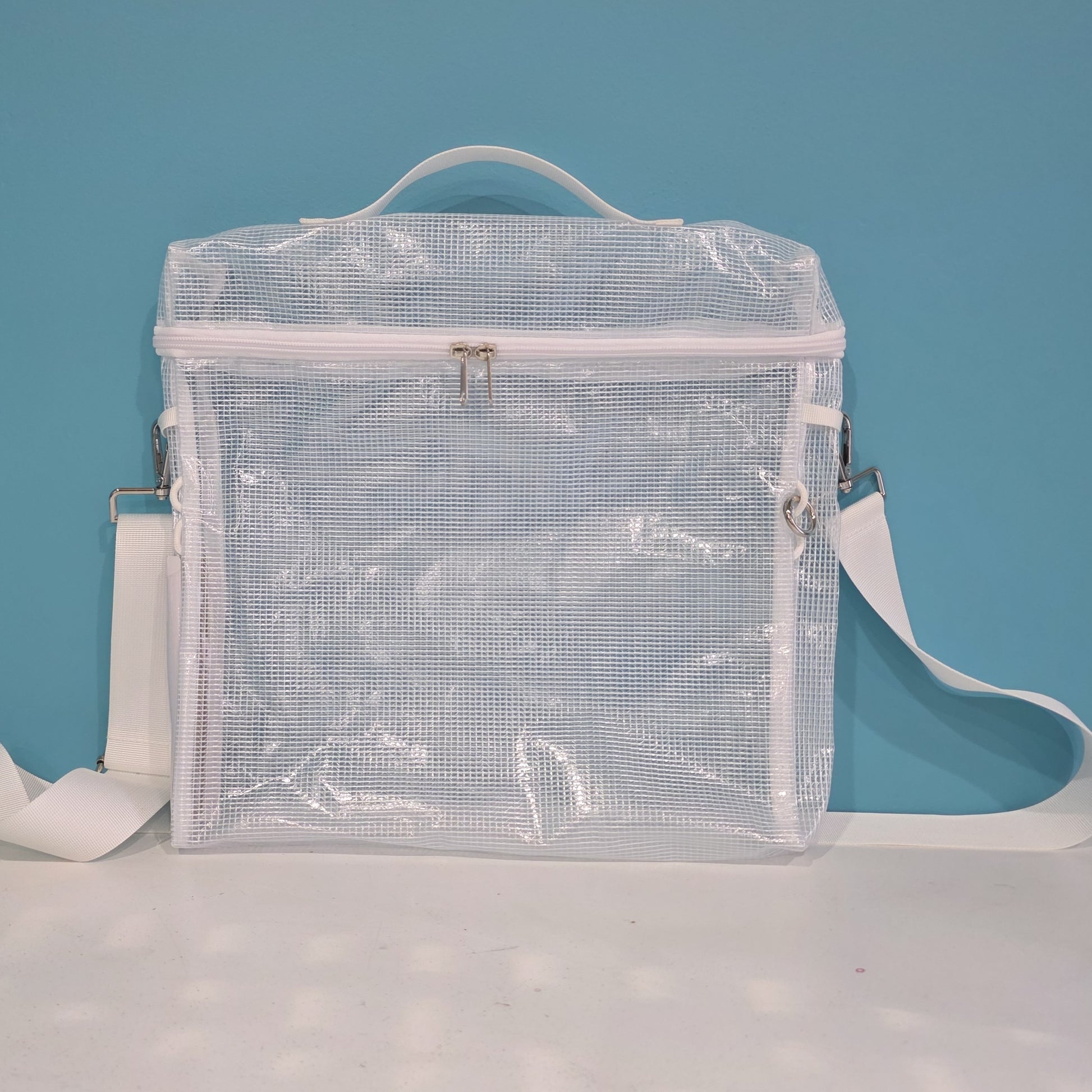 Big Base Pouch, Perfect Pouch empty with shoulder strap. Totally-Tiffany TOO perfect pouch collection.