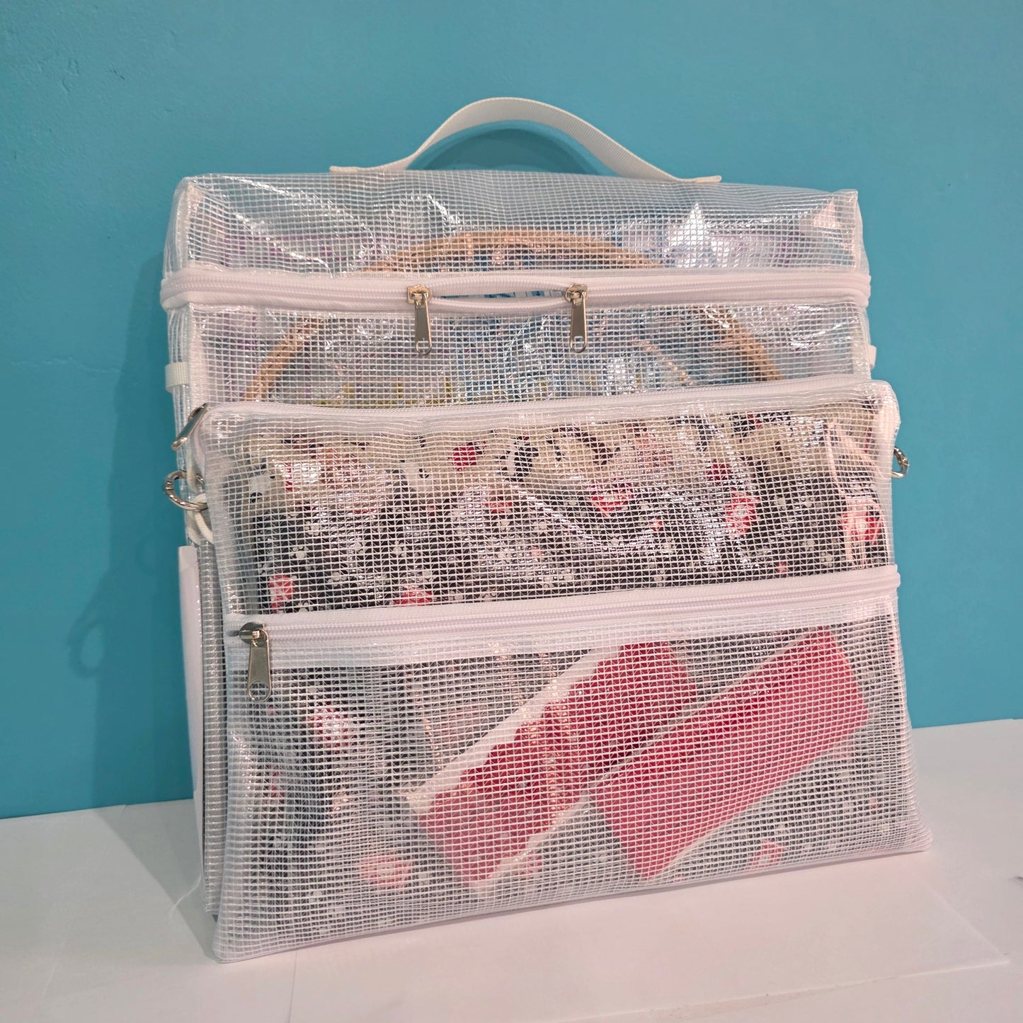 Double-Pocket storage pouch quilting and sewing storage.