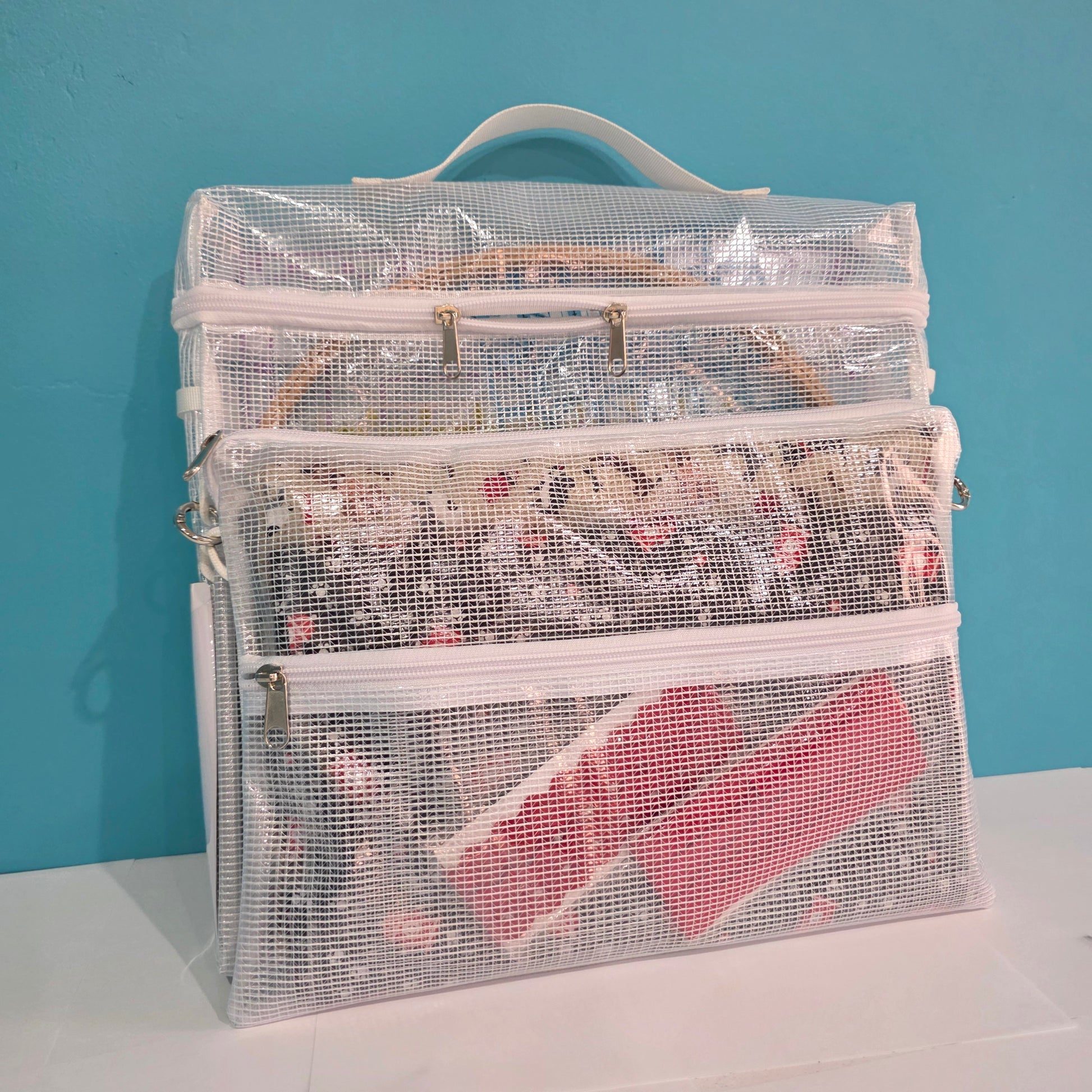 Double-Pocket storage pouch quilting and sewing storage.