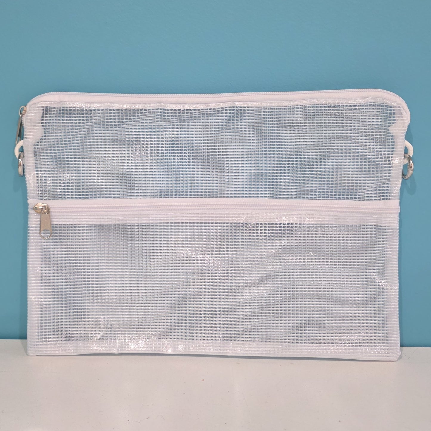 Double-Pocket Perfect Pouch, paper storage and organization pouch 8.5x11 or A4. Two pockets. Ideal for school, office, travel and craft from the founder of Totally-Tiffany