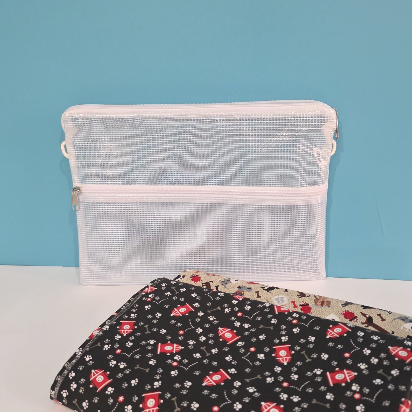 Double-Pocket storage pouch quilting and sewing storage.