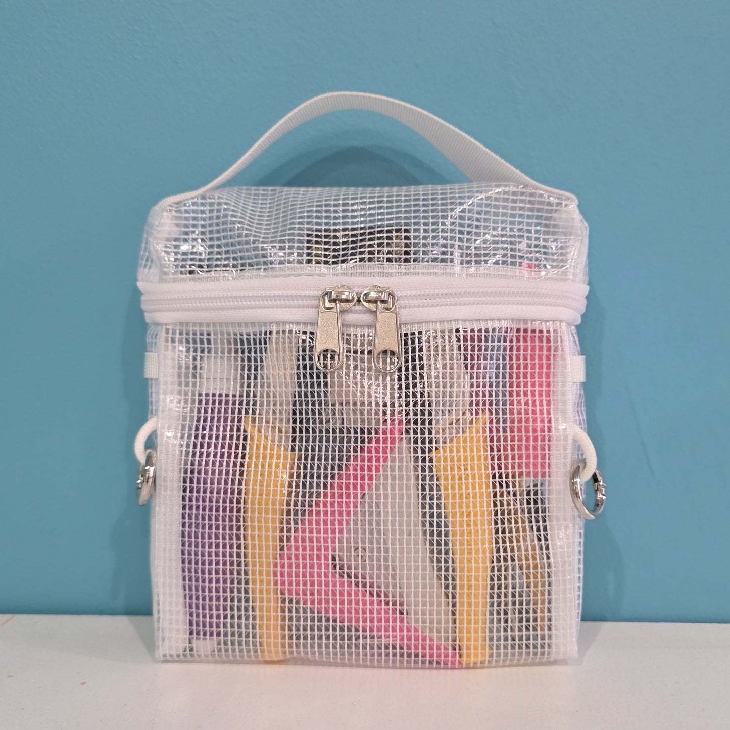 Top handle tool pouch for crafting tools