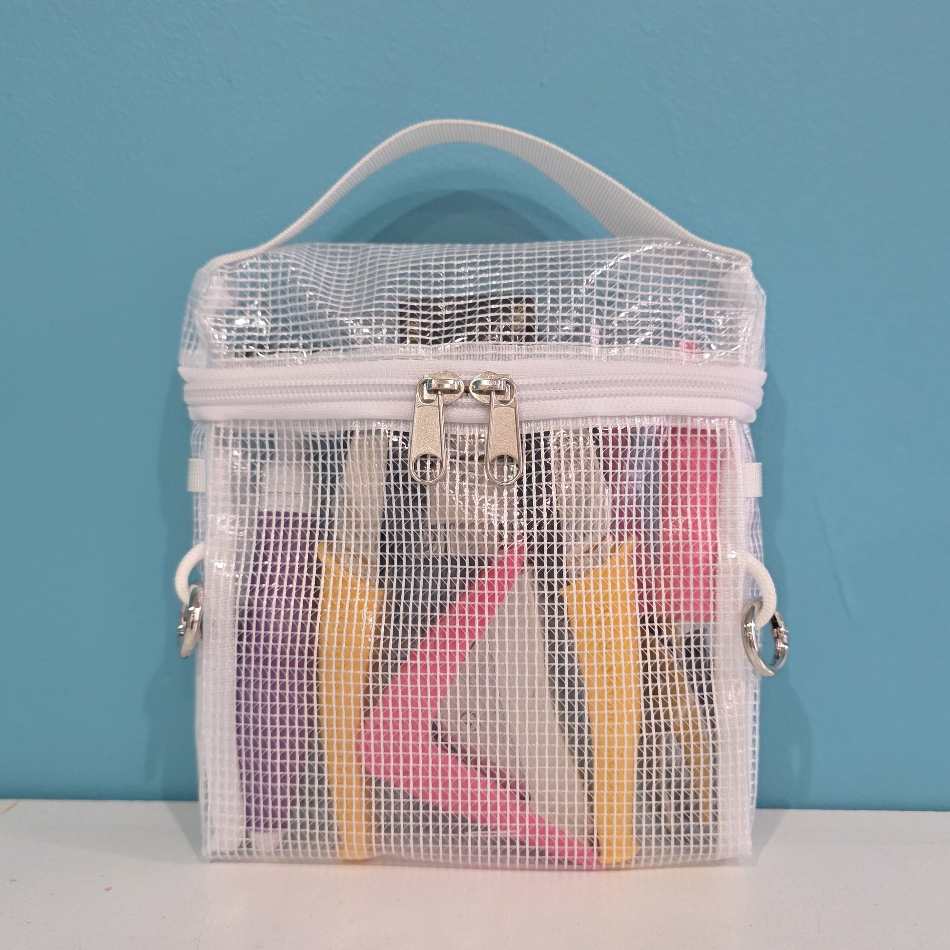 Top handle tool pouch for crafting tools